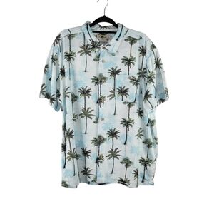 Joe Marlin Comfort Fit Men's Short Sleeve Hawaiian Shirt Size XL Palm Tree Print